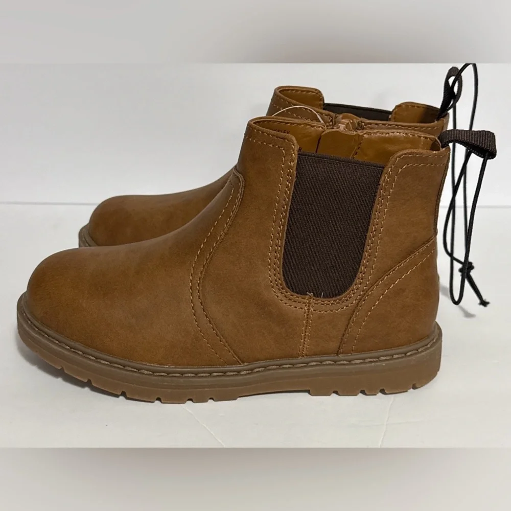 Boys 13M Brown Hiking Boots by Thereabouts Memory Foam Wesley NWT